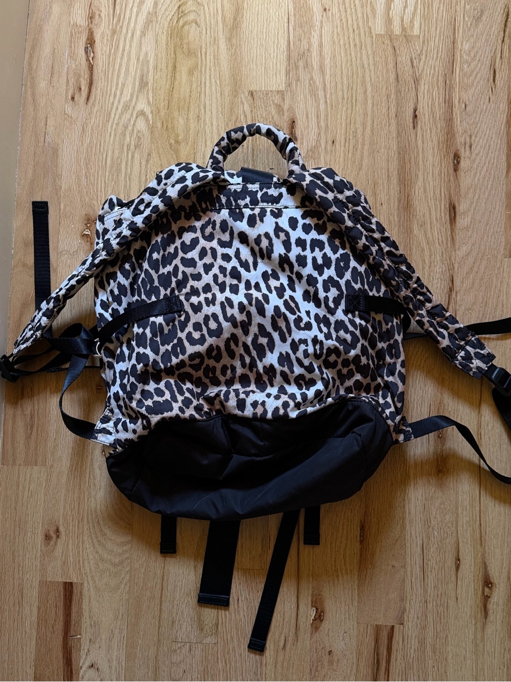 Ganni Leopard Tech Buckle Backpack - Picture 4 of 4